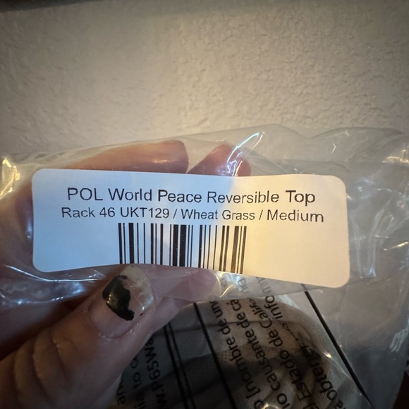 Brand New Pol Peace Sign Sweatshirt with Floral Accents - Picture 8 of 12